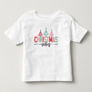 T-shirt Pour Les Tous Petits Vibes de Noël - Festive Tree Design
