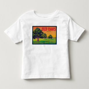 T-shirt Pour Les Tous Petits Vieille caisse LabelBryte, CA de poire de chênes