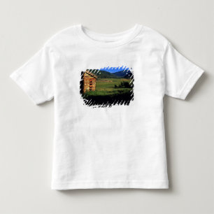 T-shirt Pour Les Tous Petits Vieille maison en rondins près de Park City, Utah.