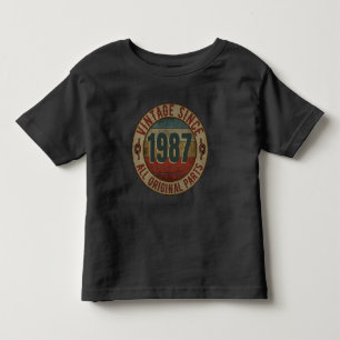 T-SHIRT POUR LES TOUS PETITS VINTAGE DEPUIS 1987 TOUTES PIÈCES D'ORIGINE.