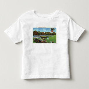 T-shirt Pour Les Tous Petits Visiteurs passant en revue un défilé de robe