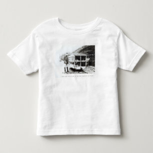 T-shirt Pour Les Tous Petits Voiture d'ambulance sur un des chemins de fer