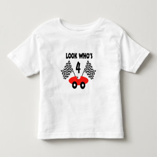 T-shirt Pour Les Tous Petits Voiture de course/ Personnalisable