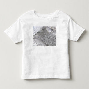 T-shirt Pour Les Tous Petits Vortexes de nuage outre d'île de janv. Mayen