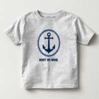 Votre nom ou nom de bateau Marine Ancre Blue Grey