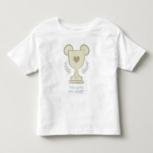 T-shirt Pour Les Tous Petits Vous avez gagné mon cœur Mickey Mouse Trophée Grap