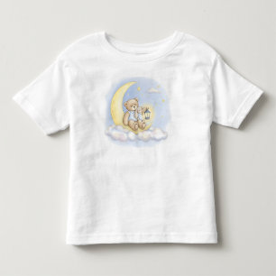 T-shirt Pour Les Tous Petits Voyage vers la Lune, Teddy et Rabbit