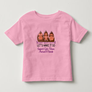 T-shirt Pour Les Tous Petits Voyez que parler n'entendez aucune mucoviscidose 2