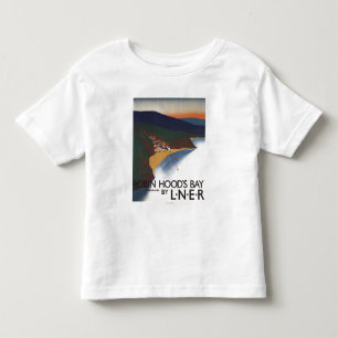 T-shirt Pour Les Tous Petits Vue aérienne d'affiche de chemin de fer de baie e