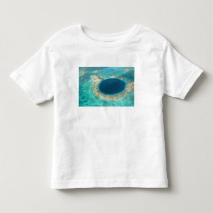 T-shirt Pour Les Tous Petits Vue aérienne de Blue Hole, voilier ancré