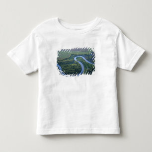 T-shirt Pour Les Tous Petits Vue aérienne de la rivière Rouge du Nord