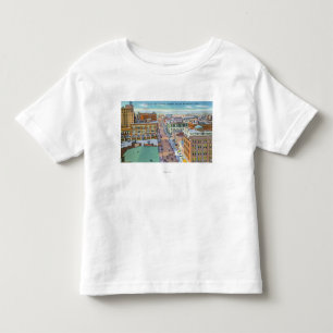T-shirt Pour Les Tous Petits Vue aérienne de la section d'affaires de la ville