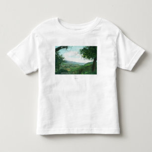 T-shirt Pour Les Tous Petits Vue aérienne de ville des collines