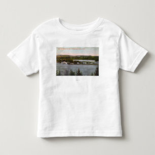 T-shirt Pour Les Tous Petits Vue aérienne du parc d'attractions de chênes