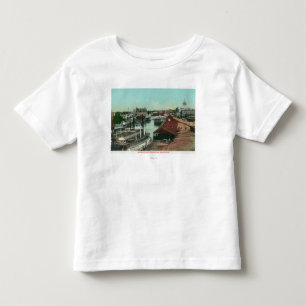 T-shirt Pour Les Tous Petits Vue aérienne du WaterfrontStockton, CA