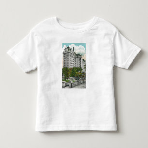 T-shirt Pour Les Tous Petits Vue d'approche de capitol de bâtiment du téléph