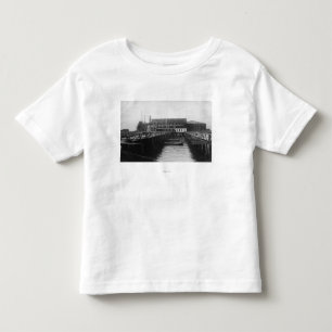 T-shirt Pour Les Tous Petits Vue d'Astoria, Orégon de l'emballage du pêcheur