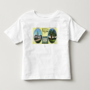 T-shirt Pour Les Tous Petits Vue de bâtiment de capitol et de chêne