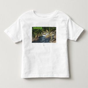 T-shirt Pour Les Tous Petits Vue de canyon de Capilano de la piscine saumonée