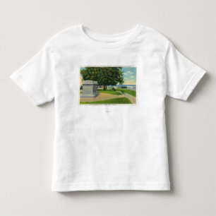 T-shirt Pour Les Tous Petits Vue de colline de Coles de monument d'enterrement