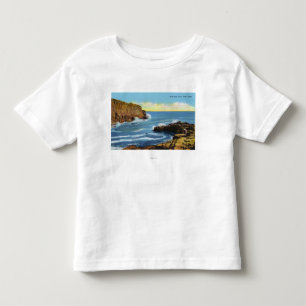 T-shirt Pour Les Tous Petits Vue de falaise de tête chauve à la plage de York
