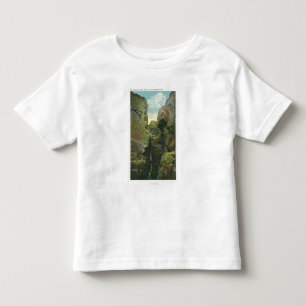 T-shirt Pour Les Tous Petits Vue de la crevasse de falaise de tête chauve