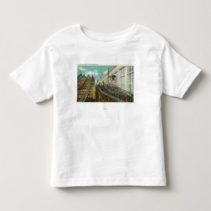 T-shirt Pour Les Tous Petits Vue de la montagne russe de course d'obstacles