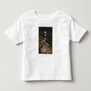 T-shirt Pour Les Tous Petits Vue de nuit de barrage de Shasta