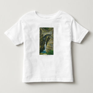 T-shirt Pour Les Tous Petits Vue de pont de cascade et de sentinelle d'entrée