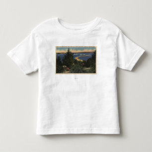 T-shirt Pour Les Tous Petits Vue de promenade et de pilier aquatiques de parc