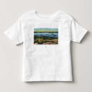 T-shirt Pour Les Tous Petits Vue de sommet de Cadillac Mt de port de barre