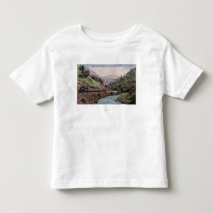 T-shirt Pour Les Tous Petits Vue de train entrant dans la vallée de Yosemite