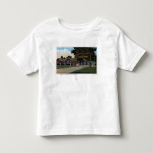 T-shirt Pour Les Tous Petits Vue d'entrée de parc de touristes