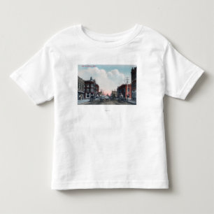 T-shirt Pour Les Tous Petits Vue des chariots de rue principale et de cheval
