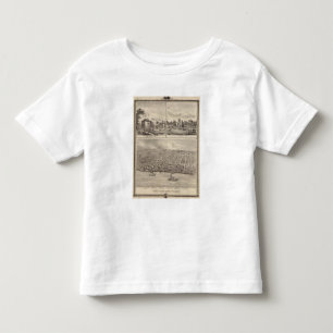 T-shirt Pour Les Tous Petits Vue d'oeil d'oiseau des résidences de ville de