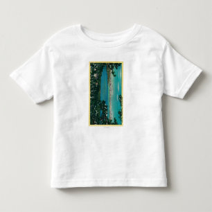 T-shirt Pour Les Tous Petits Vue du Mt. HighwayLake rose Tahoe, CA