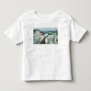 T-shirt Pour Les Tous Petits Vue du train au sommet de la côte