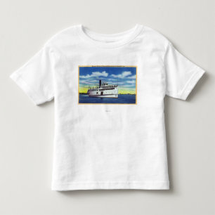 T-shirt Pour Les Tous Petits Vue du vapeur de Martha's Vineyard