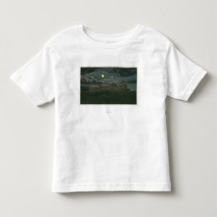 T-shirt Pour Les Tous Petits Vue extérieure d'hôtel de Mt Washington la nuit