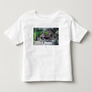 T-shirt Pour Les Tous Petits Vue extérieure d'un rondin CabinCazadero, CA