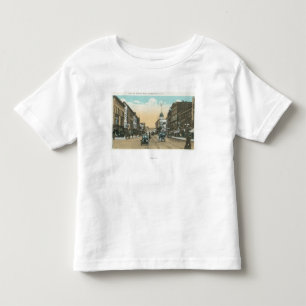 T-shirt Pour Les Tous Petits Vue occidentale de rue de cour