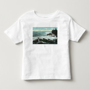 T-shirt Pour Les Tous Petits Vue pittoresque du cottage de cap du rivage