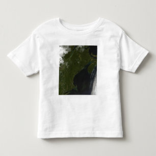 T-shirt Pour Les Tous Petits Vue satellite de la Nouvelle Angleterre