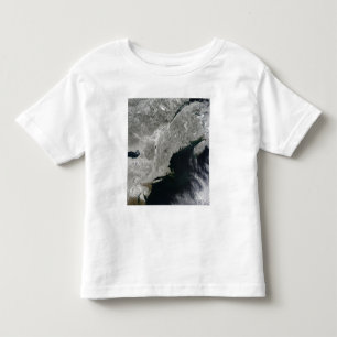 T-shirt Pour Les Tous Petits Vue satellite de neige