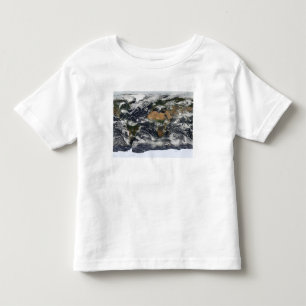T-shirt Pour Les Tous Petits Vue satellite détaillée de la terre