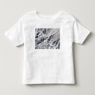 T-shirt Pour Les Tous Petits Vue satellite d'un glacier de l'Himalaya
