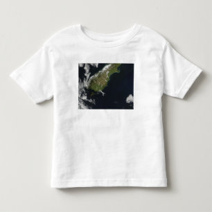 T-shirt Pour Les Tous Petits Vue sur la plus grande partie de l'île sud de Nouv