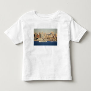 T-shirt Pour Les Tous Petits WA, Seattle, panorama de Seattle et Elliott Bay