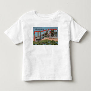 T-shirt Pour Les Tous Petits Wausau, le Wisconsin - grandes scènes de lettre