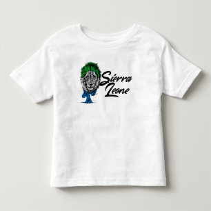 T-shirt Pour Les Tous Petits WAYout Arts Freetown Sierra Leone Drapeau Lion